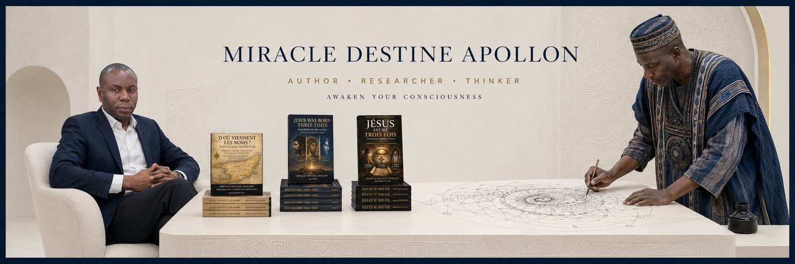 Miracle Destine Apollon — auteur, chercheur, penseur. Awaken your consciousness: livres qui éclairent la conscience et libèrent l&rsquo;esprit.